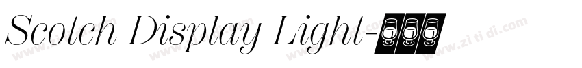 Scotch Display Light字体转换